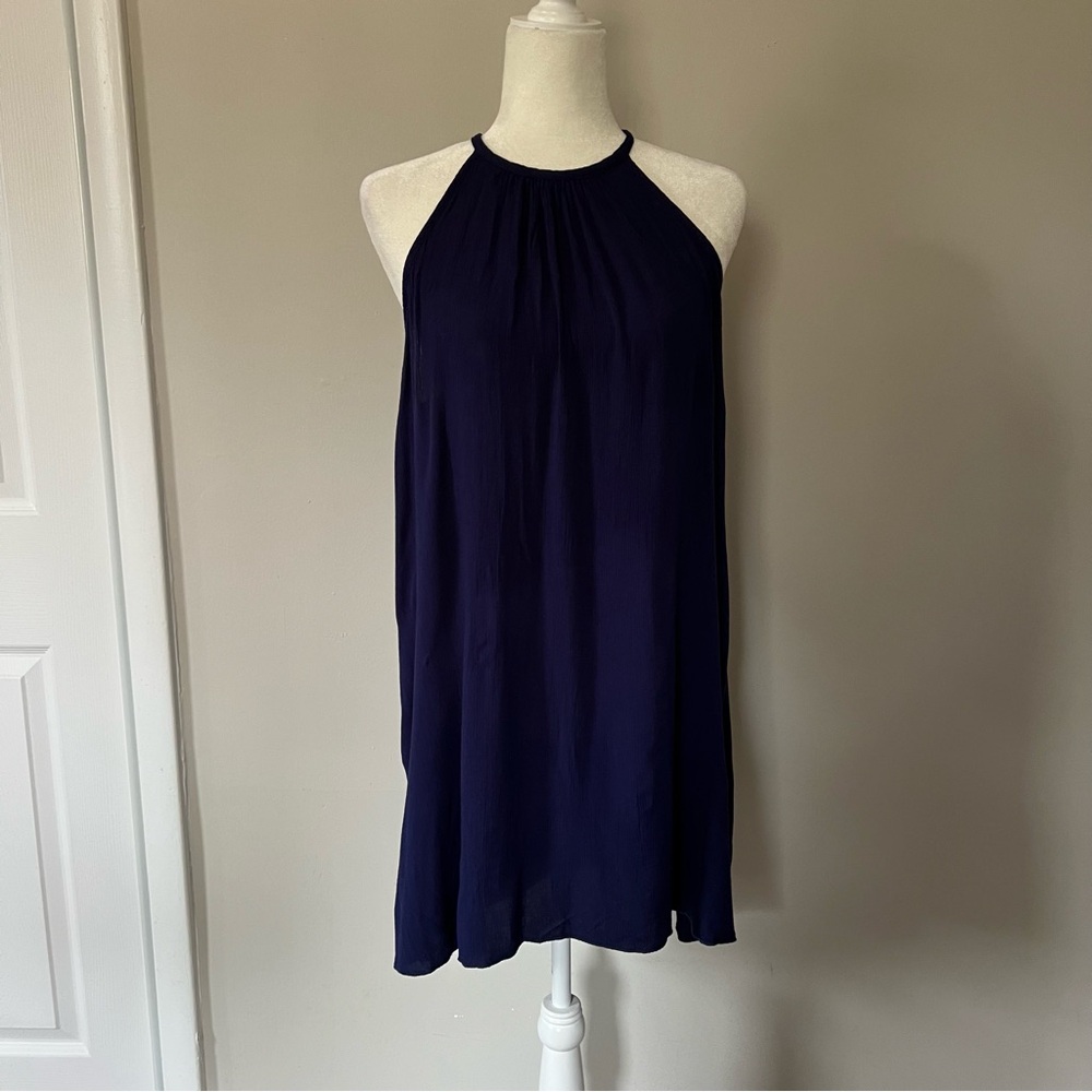 Vintage Charlotte Russe Navy Halter Dress